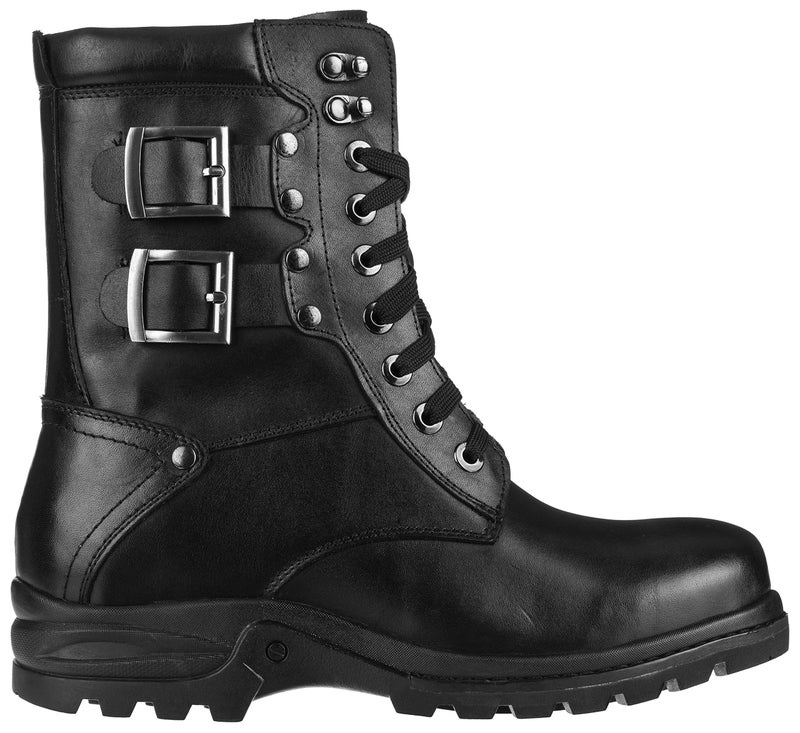Calden Men's Invisible Height Increasing Elevator Shoes - Black Leather Lace-up High-top Military Boots - 3.1 Inches Taller - K512666 - Size 8 D(M) US - Image 2
