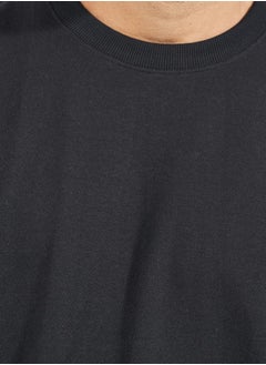 Styli Boxy Fit Terry T-Shirt with Turn-Up Sleeve  - Image 3
