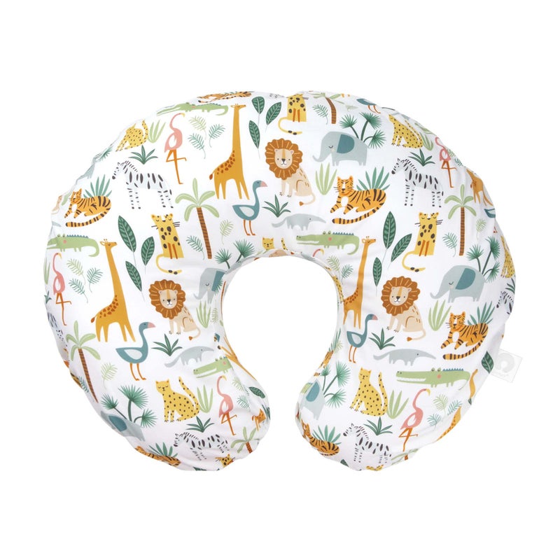 Boppy Nursing Pillow Cover, Colorful Wildlife, Cotton Blend, Fits The Original Support for Breastfeeding, Bottle Feeding, and Bonding, Cover Only, Sold Separately - Image 1