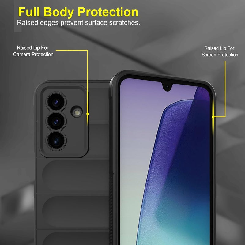 ZAPCASE غطاء خلفي لجهاز سامسونج جالاكسي A17 5G | غطاء سحري من السيليكون السائل مع حماية للكاميرا | أسود - Image 3