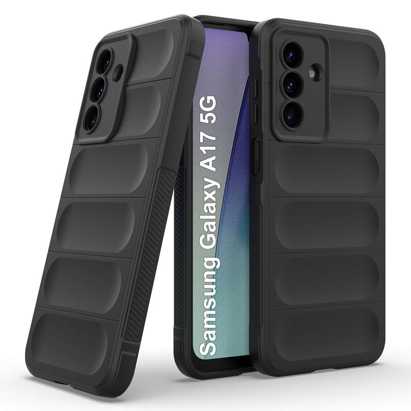 ZAPCASE غطاء خلفي لجهاز سامسونج جالاكسي A17 5G | غطاء سحري من السيليكون السائل مع حماية للكاميرا | أسود - Image 1