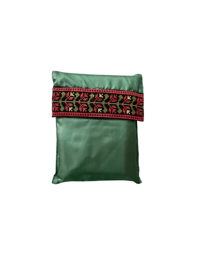 Generic - GRASS GREEN prayer cloth polyester 3 peace's set top skirt and bag light weight to carry in your bag easy to wash nontransparent   don’t miss your SALAH - Image 1