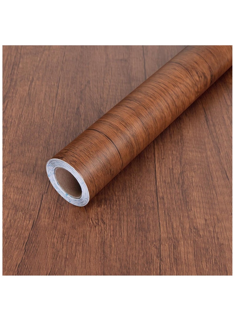 Anna Thickened Wood Grain Waterproof Moisture-Proof Self-Adhesive Wallpaper for Wardrobe Furniture - Image 1