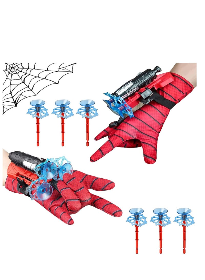 TOYS-EGYPT Spider-Man Launcher Gloves, Set of 2 Spiderman Hero Gloves for Kids, Spider Web Launcher, Hero Launcher Gloves, Spiderman Toy Glove, Hero Launcher for Kids for Costume Parties - Image 1