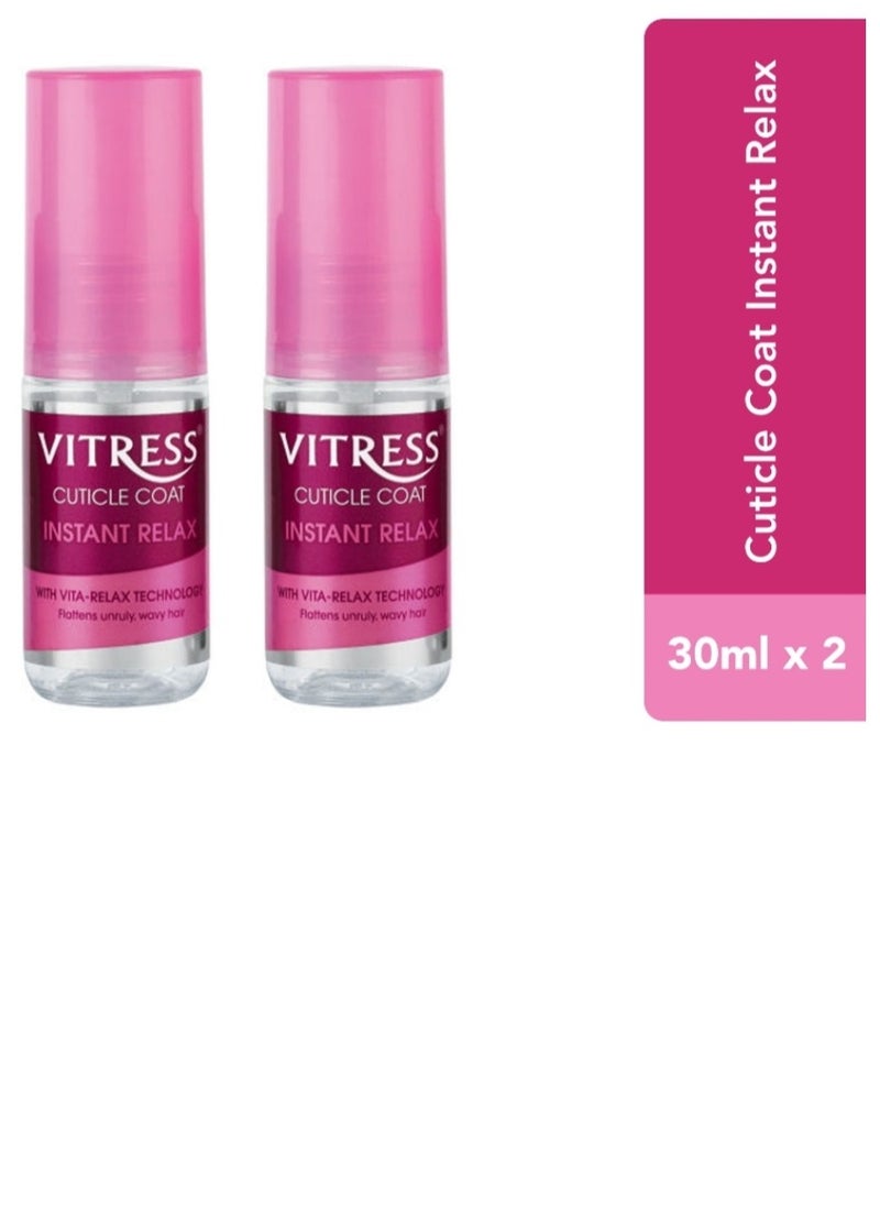 VITRESS VITRESS  HAIR CUTICLE COAT INSTANT RELAX 30ML SET OF 2 