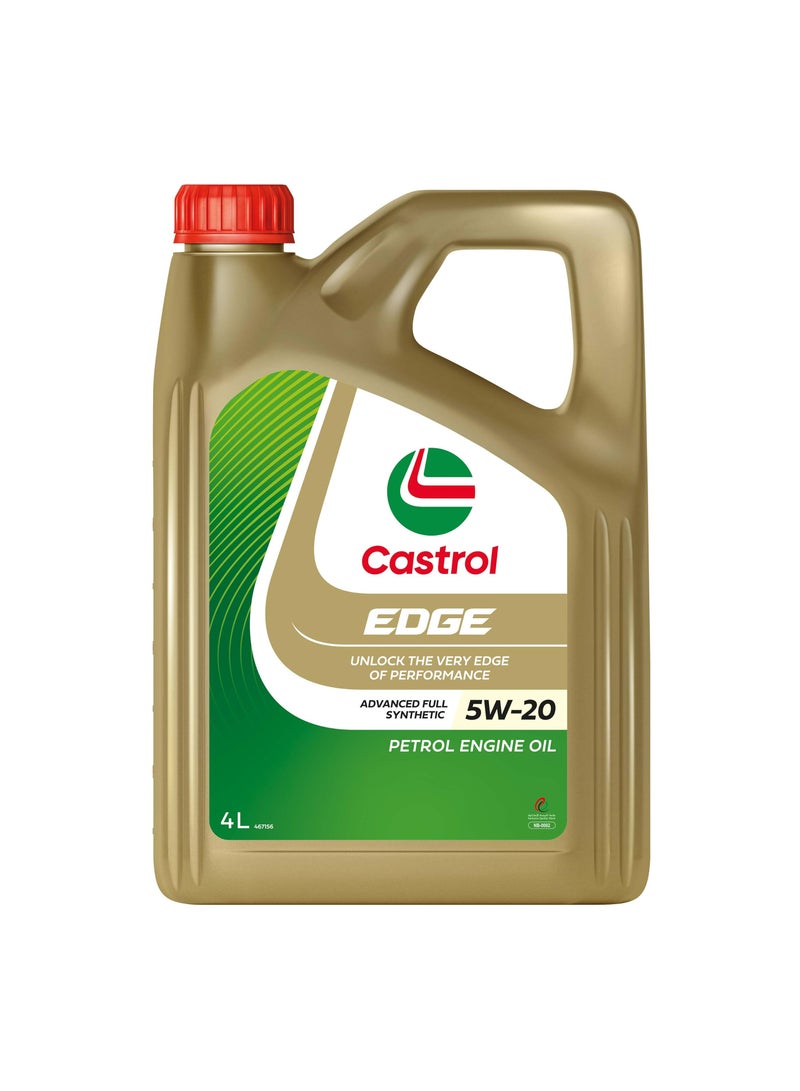 Castrol 4L EDGE Advanced Full Synthetic Engine Oil 5W-20 - Petrol Engines - Image 1