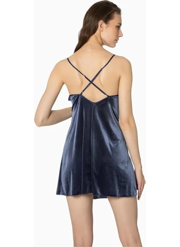 pierre cardin 4040 Nightgown Dressing Suit - Navy Blue