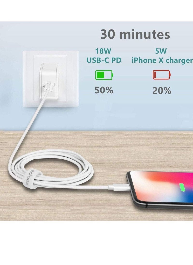 Generic USB C to Lightning Cable 6.6ft [Apple MFi Certified] PD Fast Charging and Hi-speed Syncing Cord Compatible with iPhone X/XS/XR/XS MAX  - Image 2