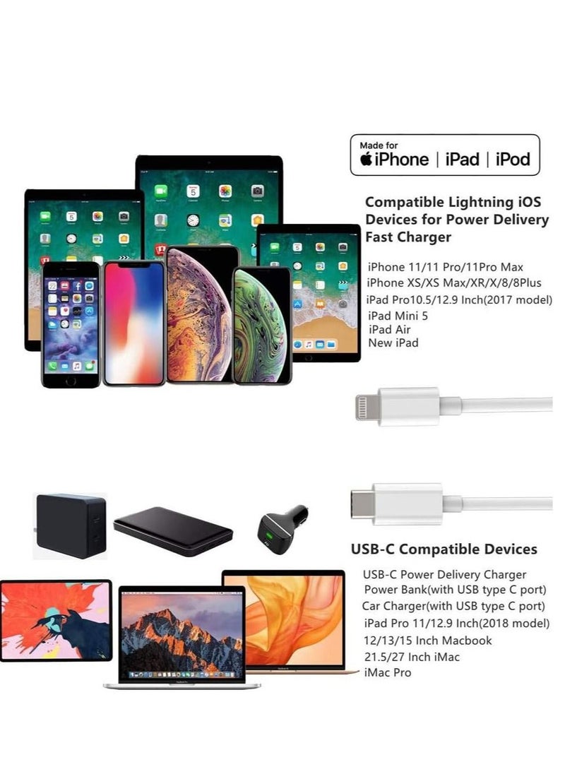 Generic USB C to Lightning Cable 6.6ft [Apple MFi Certified] PD Fast Charging and Hi-speed Syncing Cord Compatible with iPhone X/XS/XR/XS MAX  - Image 5