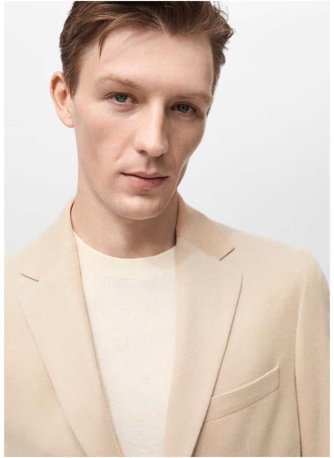 Mango Man Casual Slim Fit Blazer  - Image 4