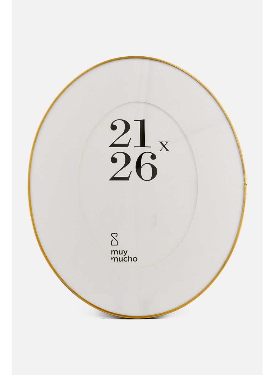 Muy Mucho Glass Photo Frame 21 x 26, Gold  - Image 1