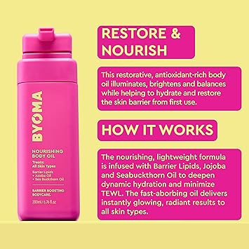 BYOMA BODY Nourishing Body Oil 200ml - Image 4