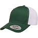Yupoong YP Classics Retro Trucker Cap EvergreenWhite OSFA - Image 2