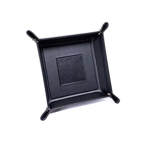 Dacasso Leather Travel Change Tray, Classic Black (A1088) - Image 4