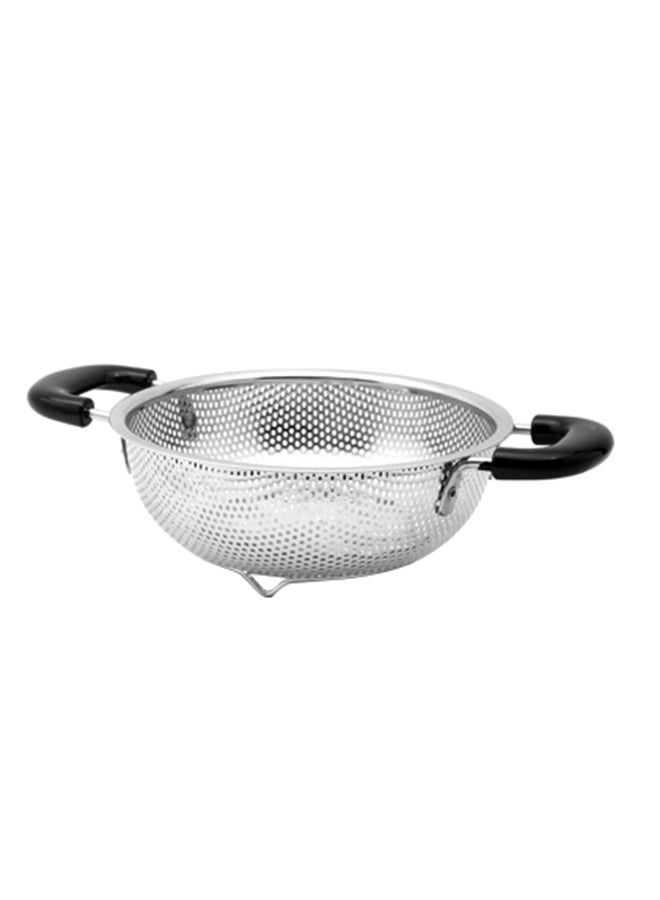 Royalford Stainless Steel Fruit Basket/Strainer, Hands Free Straining, Multi-Purpose & Large Capacity, Easy To Clean & Safe, Durable Material Silver - Image 2