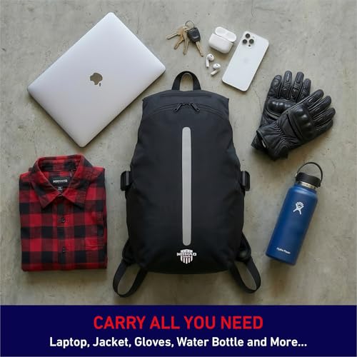 Nomad USA Nomad Motorcycle Backpack for Men/Women, Helmet/Laptop Luggage Bag Reflective Motorbike Riding Back Packs Lightweight Weekender Daily Travel Gear Bag Hiking Backpack for Camping, Sport, Gym, Cycling - Image 2