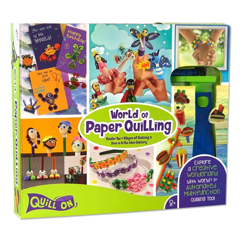 Quill On World of Paper Quilling with Electric Quilling Tool | Paper Quilling Kit | Crafts for Girls Ages 8-12 | Craft Kit | Christmas Activities for Kids for Kids Ages 8 9 10 11 12 - Image 3