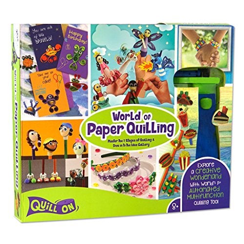 Quill On World of Paper Quilling with Electric Quilling Tool | Paper Quilling Kit | Crafts for Girls Ages 8-12 | Craft Kit | Christmas Activities for Kids for Kids Ages 8 9 10 11 12 - Image 1