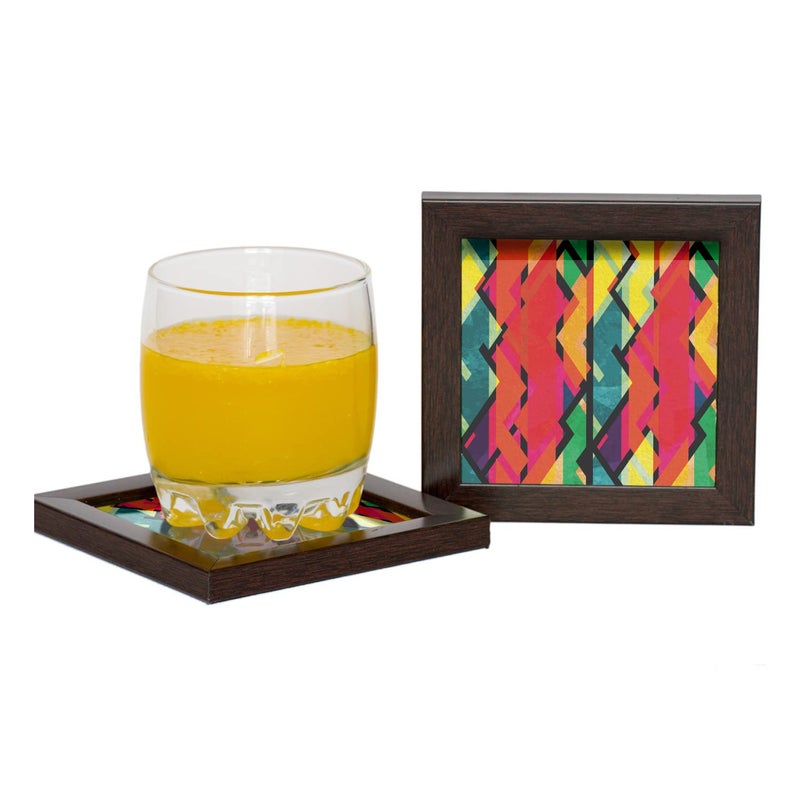 Paper Plane Design Tea Coffee Coaster Set Wooden Decorative Coasters Set. Home and Office Wooden Coasters Design 319 - Image 3