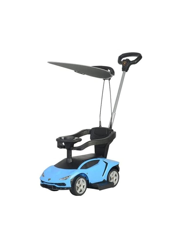 Lamborghini Pushing Car with Handle and Shade Blue