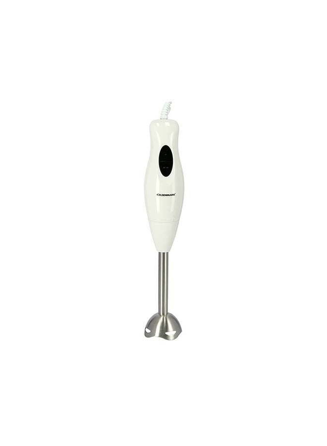 Olsenmark 4 in 1 Hand Blender with Copper Motor, Anti-Splatter and Stainless Steel Blade &  2 Speed Setting OMHB2353 White/Silver/Black - Image 5