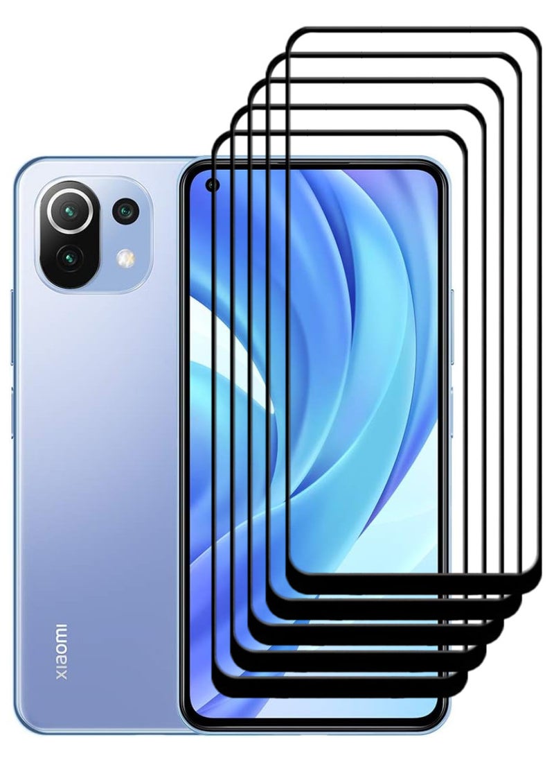 ACLIX 5 Pieces Antistatic ESD Dustproof Premium Quality High Definition Tempered Glass Screen Protector Designed For Xiaomi Mi 11 Lite - Image 1