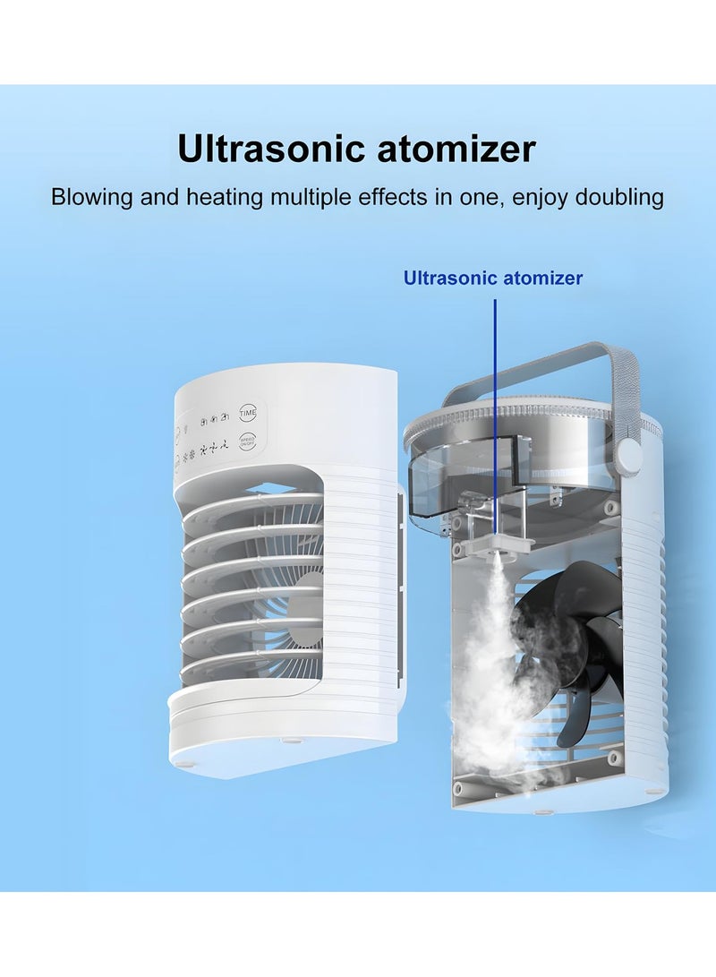 Cooling Fan, Portable Air Conditioners Fan with 3 Speeds 7 Colors,Small Mini Ac Unit for Bedroom - Air Cooler for Room  - Image 5