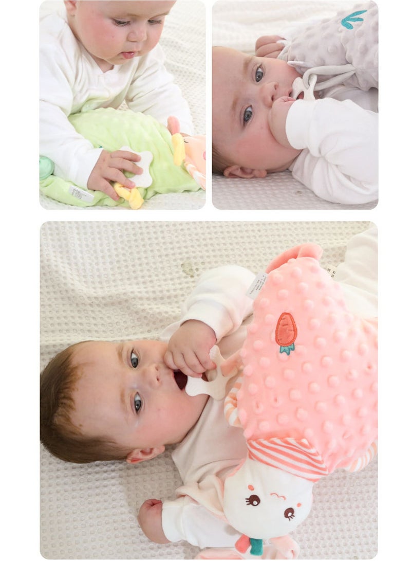 Baby Security Blanket Stuffed Animal Panda Super Soft Toys With Teether Safety for Children Sleeping Touch Pillow Comfort Toy