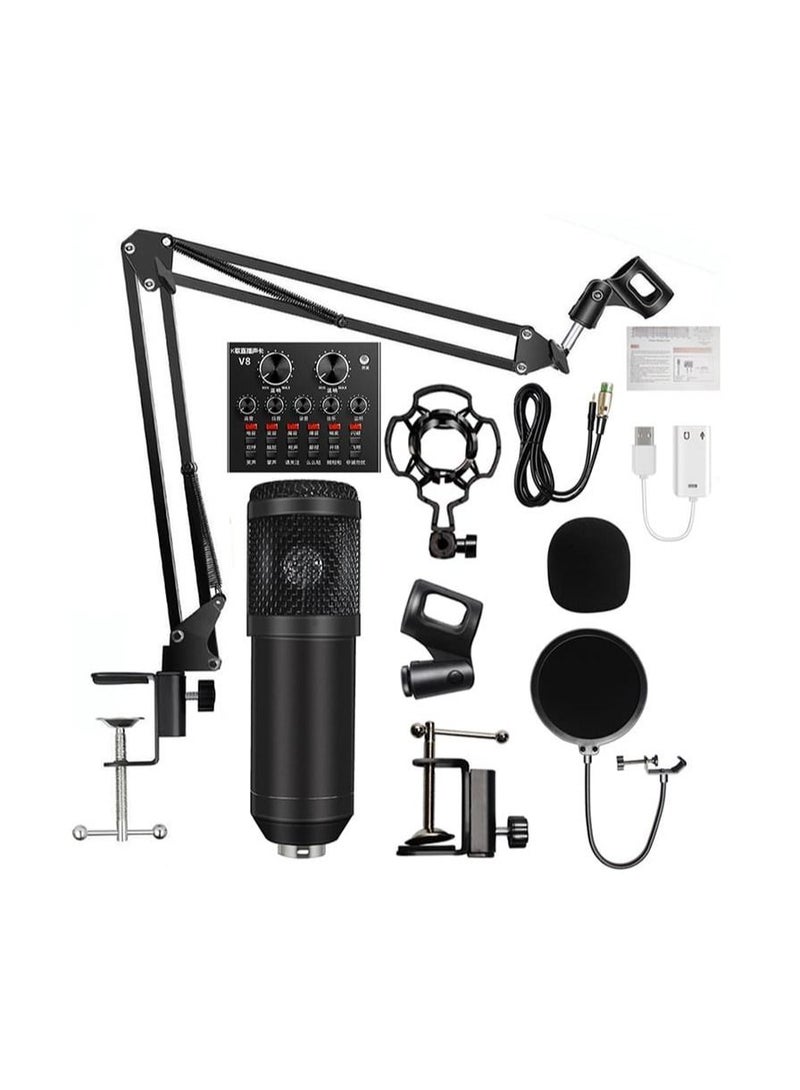 Adjustable Recording Condenser Microphone with Kit V8 - Image 2