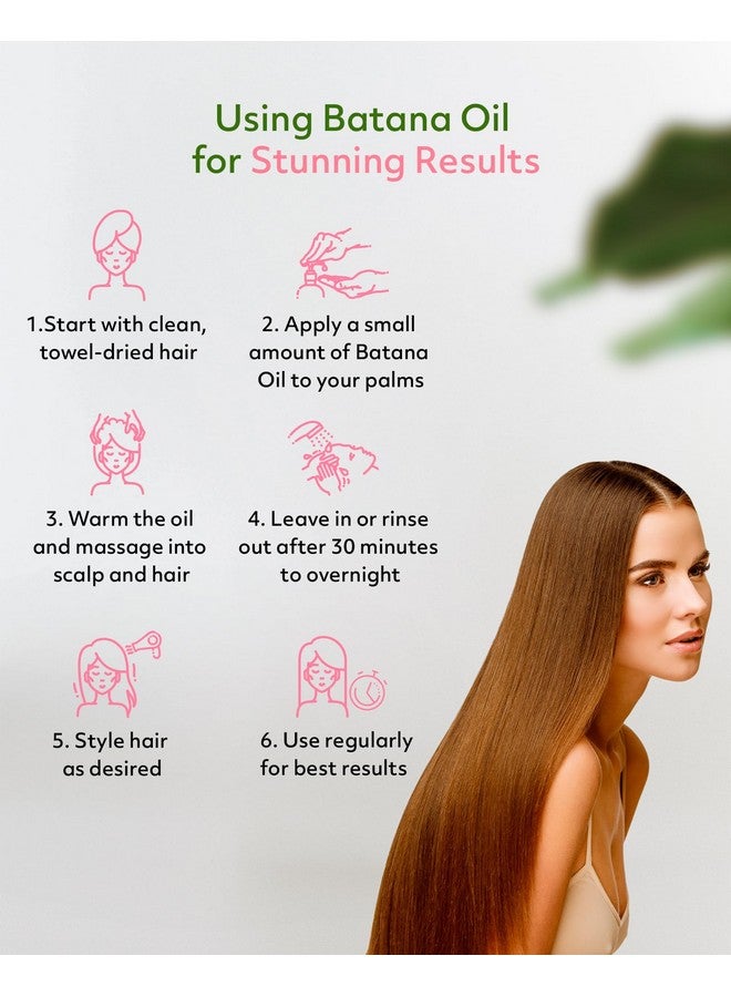 ليفن روز زيت باتانا لنمو الشعر، مصل شعر عضوي 2 أونصة للأطراف المتقصفة والشعر الجاف التالف - Image 4