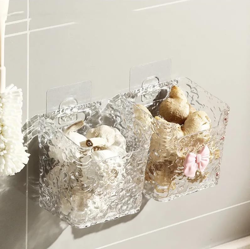 Swejos SingleTier Acrylic WallMounted Storage Box Discarded Washcloth Bathroom Rack PunchFree Design Sundries Toilet Storage 4 - Image 2