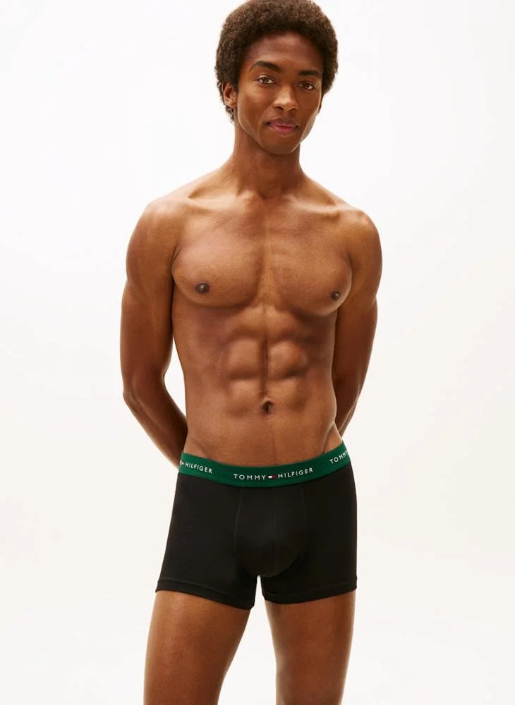 TOMMY HILFIGER 5-Pack Signature Repeat Logo Waistband Trunks