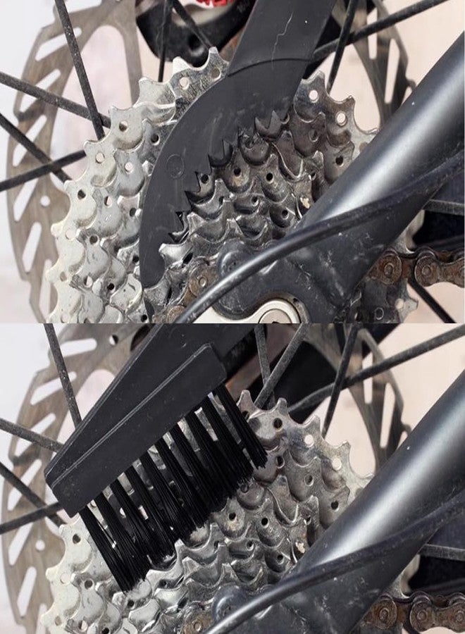 ROYHOO 5PCS/Set Bicycle Chain Cleaning Tool Set,Bike Chain Crankset Brush,Motorcycle Washer Cleaner Brush Tools - Image 4