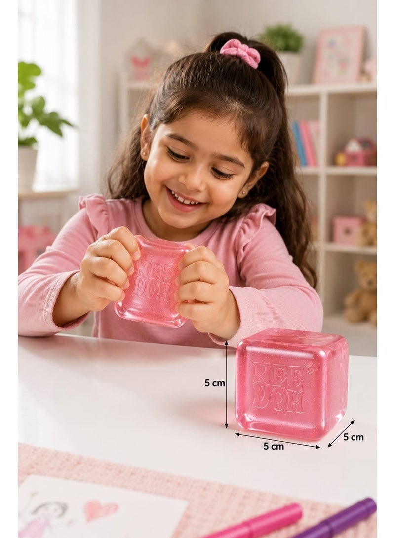 Schylling Nee Doh Sensory Stress Relief Squishy Toy – Super Soft Stretchy Fidget Gel Cube for Kids & Adults - Image 4