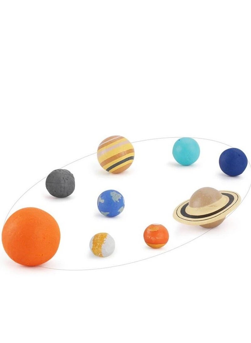 Nine Planets Model, Solar System Planet, Figure Playsets Collection Educational Toy for Astronomy Enthusiast, Fit for Toddlers and Kids  - Image 4