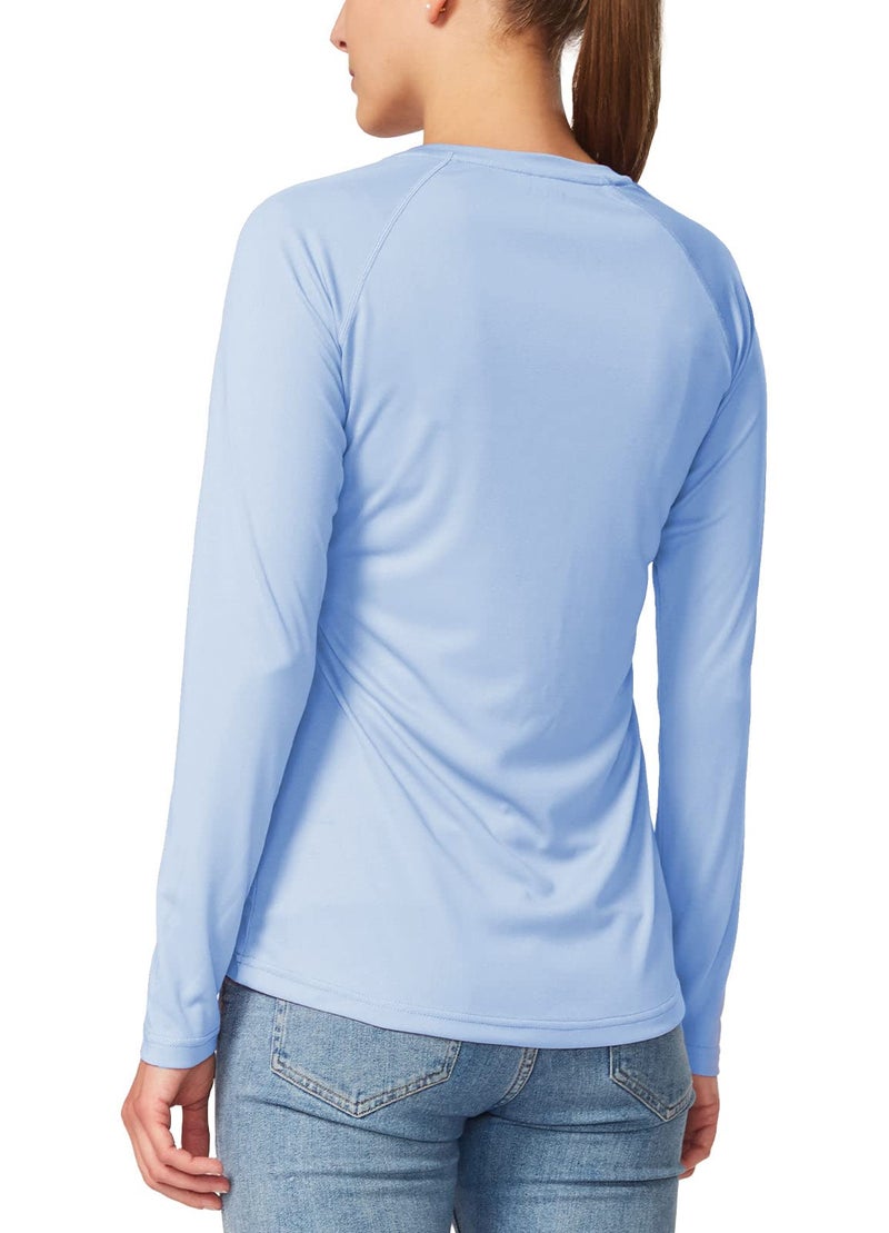 baleaf Women's Long Sleeve Shirts UPF 50+ Sun Protection SPF Quick Dry Lightweight T-Shirt Outdoor Hiking Runing Fishing Graystone Size XS - Image 3