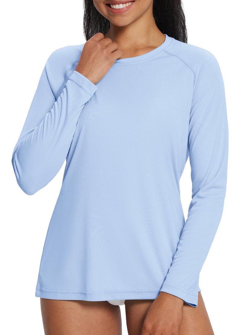 baleaf Women's Long Sleeve Shirts UPF 50+ Sun Protection SPF Quick Dry Lightweight T-Shirt Outdoor Hiking Runing Fishing Graystone Size XS - Image 1