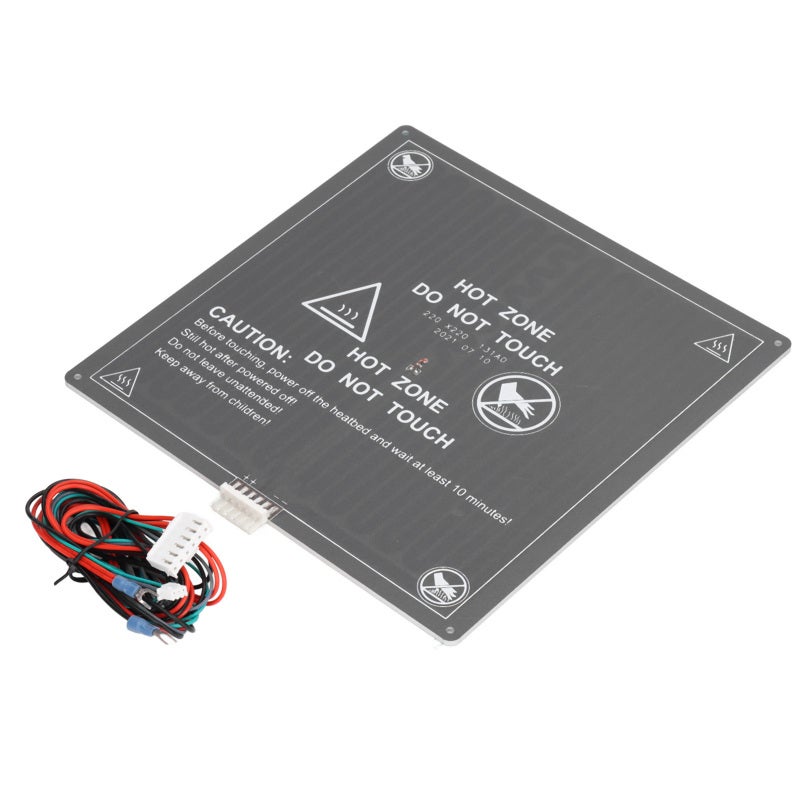 Anet 3D Printer Heated Bed: 12V 120W Aluminum Substrate 3rd Gen MK3 - Lighter Thinner More Reliable High Temperature Resistant Square Hot Bed Plate for Anet A8 A6 A2 Desktop 3D Printers - Image 1