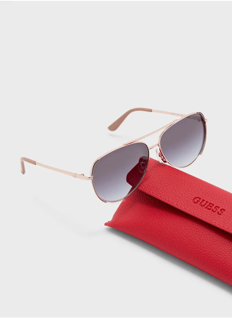 GUESS Uv-Protected Aviator Sunglasses