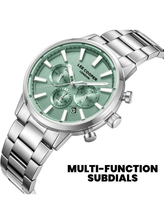 Lee Cooper  Men's Metal MULTIFUNCTION Watch LC08382.370 - 21 mm for Men | Best Price UAE