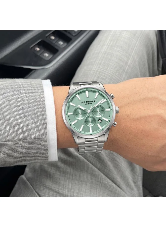 Lee Cooper  Men's Metal MULTIFUNCTION Watch LC08382.370 - 21 mm for Men | Best Price UAE