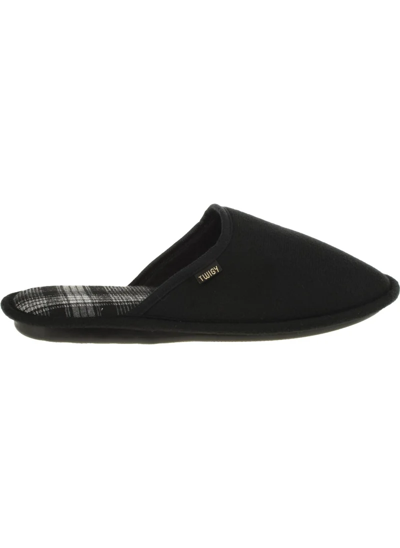 Twigy Nn0421 Tw Square Black Men's Slippers