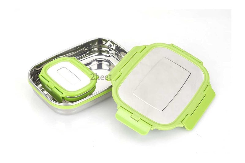 2HEET Heet Lunch Box Insulated Stainlss Steel Tiffin Box Food Containers for Adults and Kids Tiffin Box Vacuum Pack for Office School Use 1Pc Multicolor 900ml - Image 5