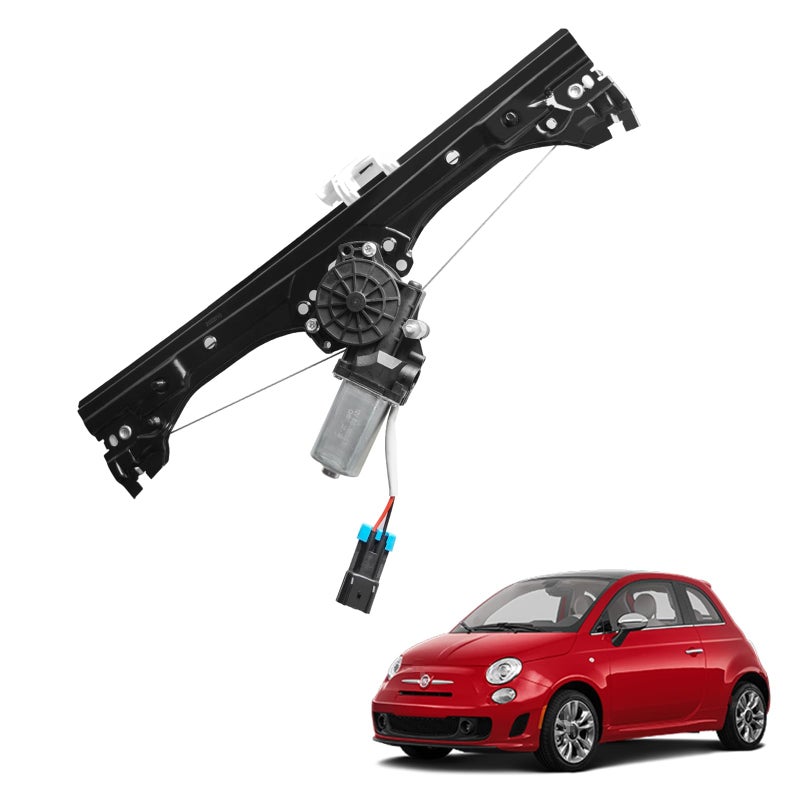 YIUIY Front Left Power Window Regulator And Motor Assembly Compatible with Fiat 500 1.4L 2012 2013 2014 2015 2016 2017 2018 2019 Replaces Part Number 751-648: 68070267AC 68070267AD 68070267AE - Driver Side - Image 1