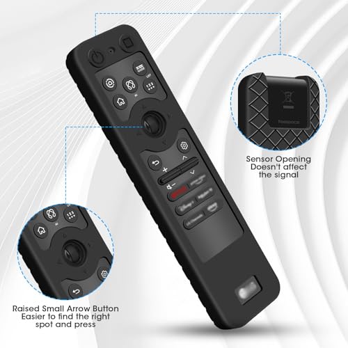 Winceed Silicone Case for LG MR25GA Remote Control [Anti-Slip] Protective Cover for MR25GA Magic Remote Compatible with 2025 LG OLED Smart TV Series Remote (Black) - Image 3