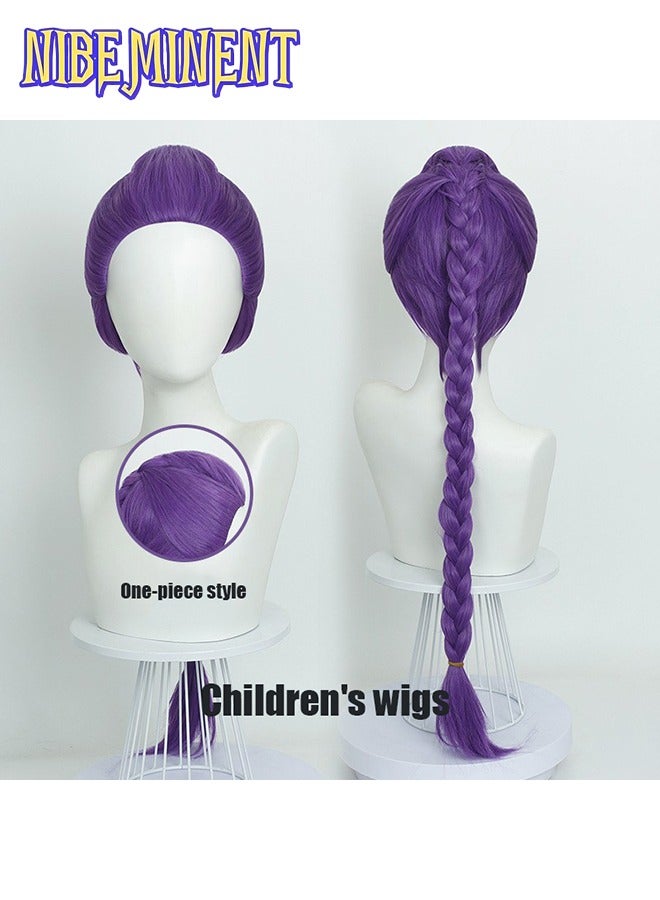 NIBEMINENT Halloween K-Pop Demon Hunter Cosplay Wig For Women Cartoon Festive Dress-Up Rumi Mira Zoey