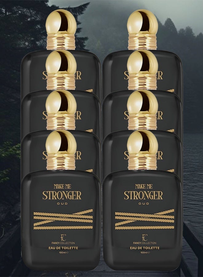 فانسي كوليكشون 8 قطع عطر ميك مي سترونغِر عود للرجال 100 مل - Image 1
