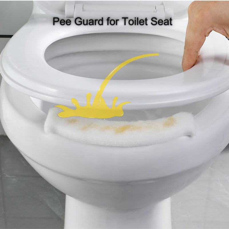 NIVERCE 10 Pieces Pee Guard for Toilet Seat, Toilet Splash Guards, Disposable Potty Training Splash Guard for Adult Men and Kids (Standard, 10, Piece) - Image 2
