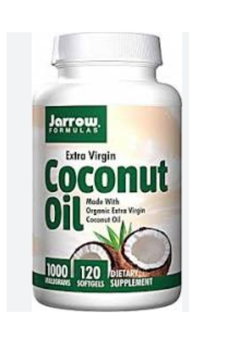 jarrow formulas Extra Virgin Coconut Oil 1000 mg 120 Softgels  - Image 2