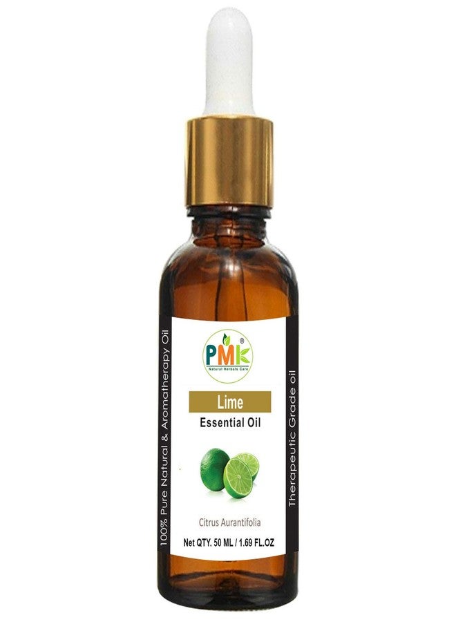 PMK Pure Natural Lime Essential Oil For Healthy Skin, Hair, Body, Face (50 ML) - Image 1
